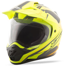 Load image into Gallery viewer, Gm-11 Dual-sport Expedition Helmet Matte Blk/hi-vis Org 2x