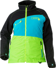 Load image into Gallery viewer, Verge Jacket Black/blue/lime 5x