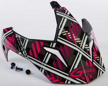 Load image into Gallery viewer, Visor W/screws Pink Ribbon Riders Plaid Black/pink Gm-11

