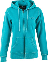 Load image into Gallery viewer, Fly Women's Snow Wash Hoodie Aqua Xl
