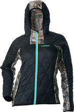 Load image into Gallery viewer, Fleece Jacket Realtree/black/aqua Xl
