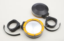 Load image into Gallery viewer, Billet Side Mirrors Round W/bezel Yellow 2"
