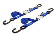 Load image into Gallery viewer, Tie-down Cam S-hook 1"x5.5' Blue Pair
