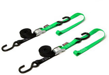 Load image into Gallery viewer, Tie-down Cam S-hook Soft-tye 1"x6' Black/blue Pair
