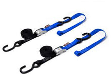 Load image into Gallery viewer, Tie-down Cam S-hook Soft-tye 1"x6' Black/blue Pair
