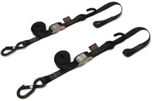 Load image into Gallery viewer, Tie-down Cam Sec Hook Soft-tye 1"x6' Black/orange Pair
