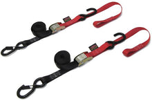 Load image into Gallery viewer, Tie-down Cam Sec Hook Soft-tye 1"x6' Black/orange Pair
