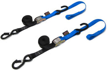 Load image into Gallery viewer, Tie-down Cam Sec Hook Soft-tye 1"x6' Black/orange Pair
