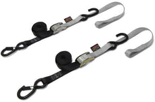 Load image into Gallery viewer, Tie-down Cam Sec Hook Soft-tye 1"x6' Black/orange Pair
