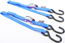 Load image into Gallery viewer, Tie-down Cam S-hook Watercraft 1"x3' Blue Pair
