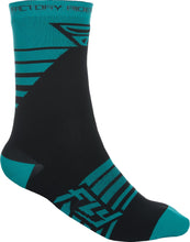 Load image into Gallery viewer, Fly Factory Rider Socks Navy/hi-vis/black Sm/md
