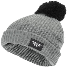 Load image into Gallery viewer, Fly Pom Beanie Grey Grey
