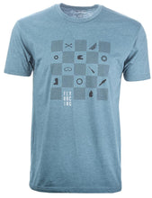 Load image into Gallery viewer, Fly Checkers Tee Indigo Sm Indigo Sm
