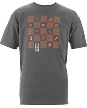 Load image into Gallery viewer, Fly Checkers Tee Turquoise Ys Turquoise Ys
