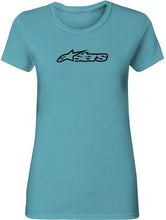 Load image into Gallery viewer, Womens Blaze Tee Round Neck Tahiti Blue Xl
