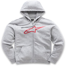Load image into Gallery viewer, Ageless Fleece Hoodie Grey Heather/red Xl

