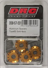 Load image into Gallery viewer, Aluminum Spacers Type 2 Titanium M6x12mm 4/pk
