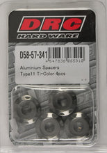 Load image into Gallery viewer, Aluminum Spacers Type 11 Titanium M6x12mm 4/pk

