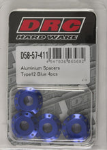 Load image into Gallery viewer, Aluminum Spacers Type 12 Titanium M6x12mm 4/pk
