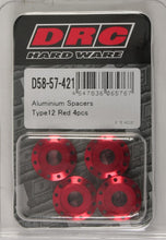 Load image into Gallery viewer, Aluminum Spacers Type 12 Titanium M6x12mm 4/pk

