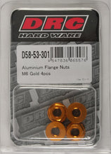 Load image into Gallery viewer, Aluminum Flange Nuts Titanium M6x12mm 4/pk
