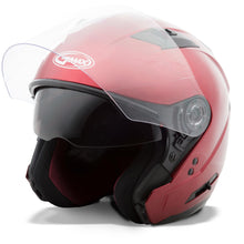 Load image into Gallery viewer, Of-77 Open-face Helmet Wine Red Xs
