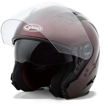 Load image into Gallery viewer, Of-77 Open-face Helmet Wine Red Xs
