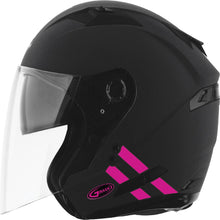 Load image into Gallery viewer, Of-77 Open-face Downey Helmet Matte Black/pink Xs
