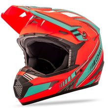 Load image into Gallery viewer, Mx-46 Off-road Uncle Helmet Matte Blue/hi-vis Red Xs
