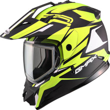 Load image into Gallery viewer, Gm-11 Dual-sport Vertical Snow Matte Black/neon Orange Xs
