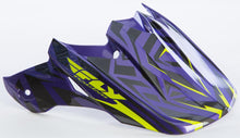 Load image into Gallery viewer, F2 Carbon Short Helmet Visor Teal/hi-vis

