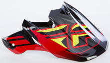 Load image into Gallery viewer, F2 Carbon Short Helmet Visor Teal/hi-vis
