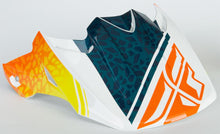 Load image into Gallery viewer, F2 Animal Visor Orange/white/teal
