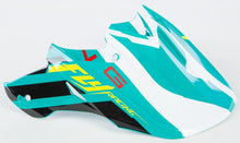Load image into Gallery viewer, F2 Carbon Helmet Visor Teal/black/white
