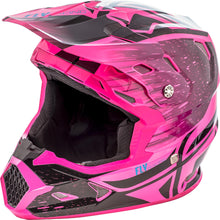 Load image into Gallery viewer, Toxin Resin Helmet Black/neon Pink Ys

