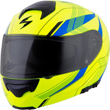 Load image into Gallery viewer, Exo-gt3000 Modular Helmet Sync Neon/blue Xs
