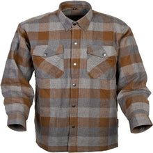 Load image into Gallery viewer, Covert Moto Flannel Black/brown/grey Xl
