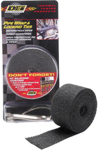 Load image into Gallery viewer, Pipe Wrap &amp; Locking Ties Black Titanium

