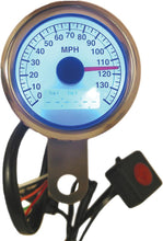 Load image into Gallery viewer, 48mm Mini Electronic Speedo White Faced Led Lights
