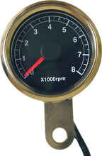Load image into Gallery viewer, 48mm Mini Tachometer 8000 Rpm White Face
