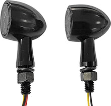 Load image into Gallery viewer, Led Tail Light/turn Signal Blk Red/amber Smoked Lens
