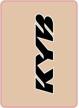 Load image into Gallery viewer, Showa Upper Fork Decals Black/white
