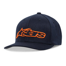 Load image into Gallery viewer, Blaze Flexfit Hat Navy/orange Sm/md
